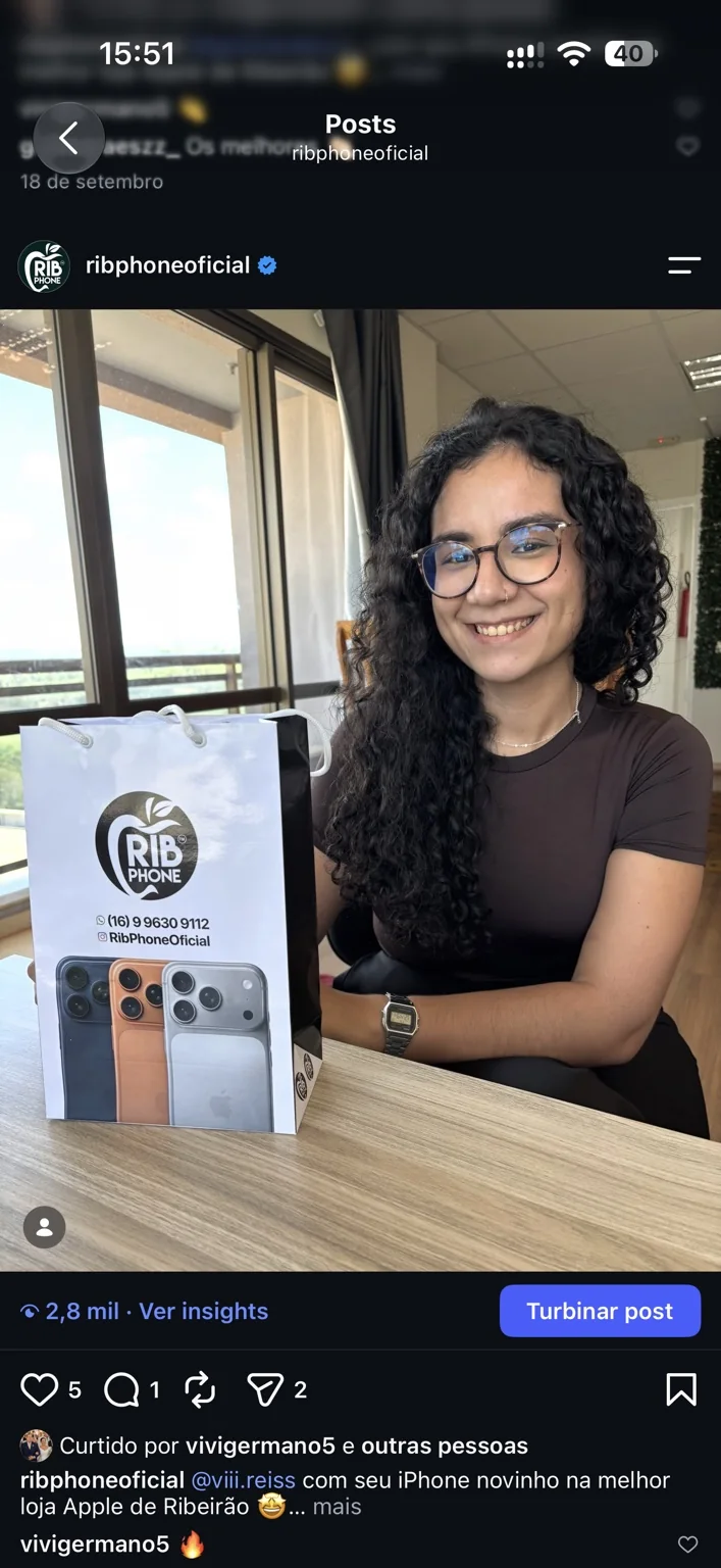 Publicação de cliente da RibPhone